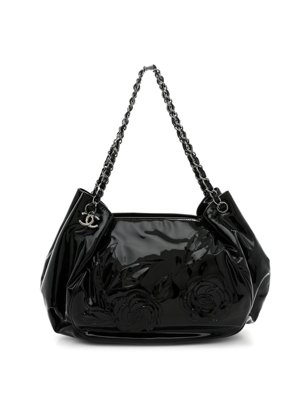 Chanel Patent Camellia Shoulder Bag #297309C13B